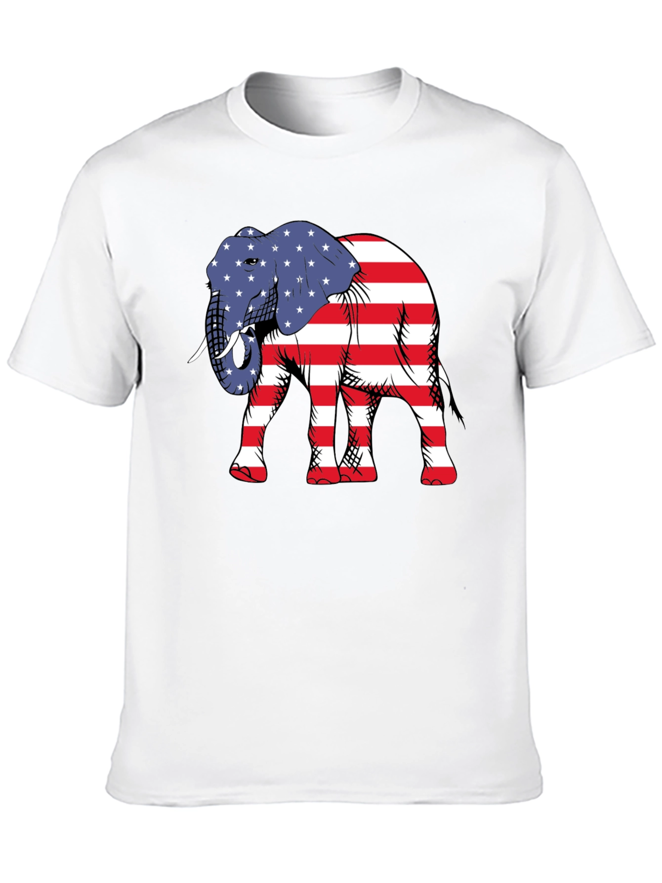 Patriotic Elephant Graphic Tee