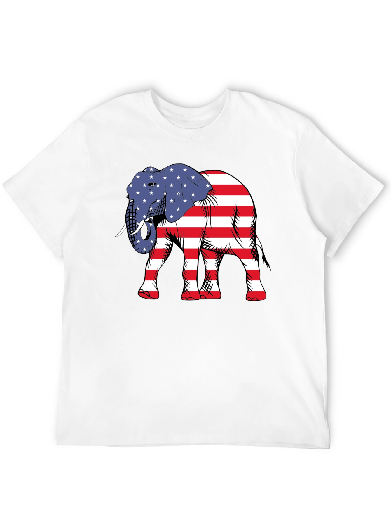 Patriotic Elephant Graphic Tee