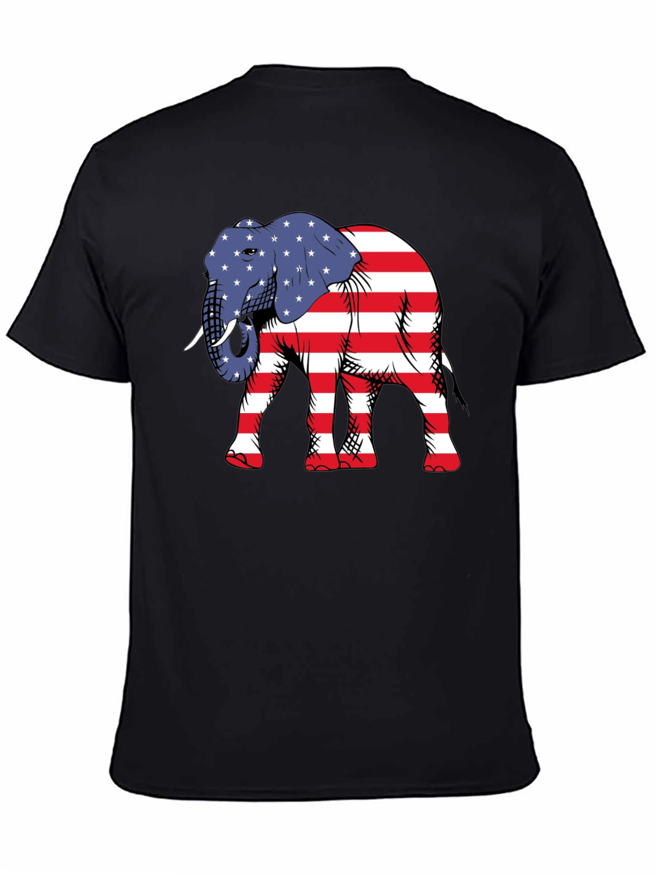 Patriotic Elephant Graphic Tee