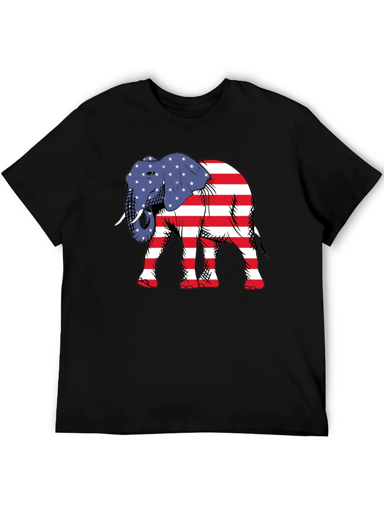 Patriotic Elephant Graphic Tee