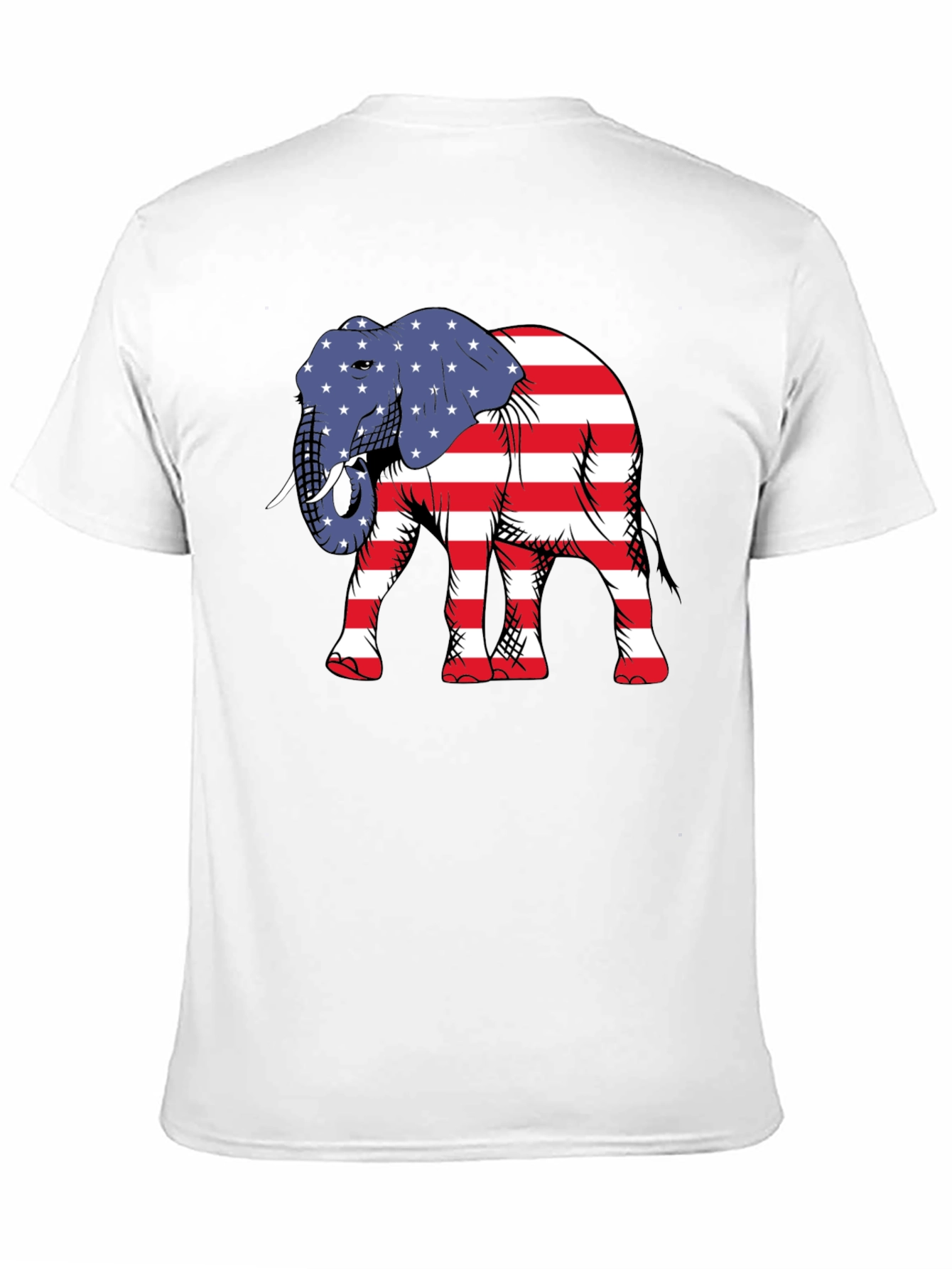 Patriotic Elephant Graphic Tee