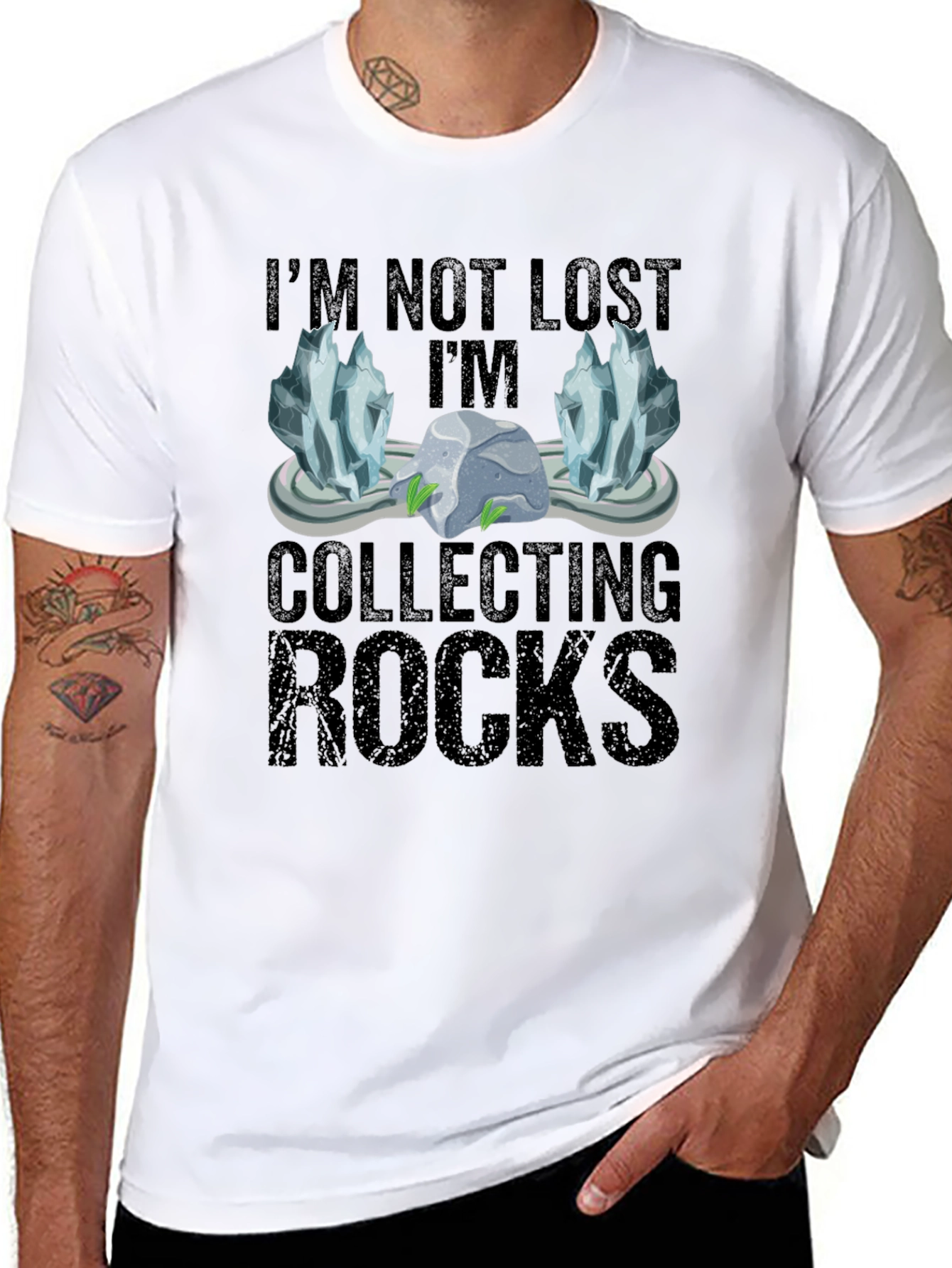 Im Not Lost Im Collecting Rocks T-Shirt
