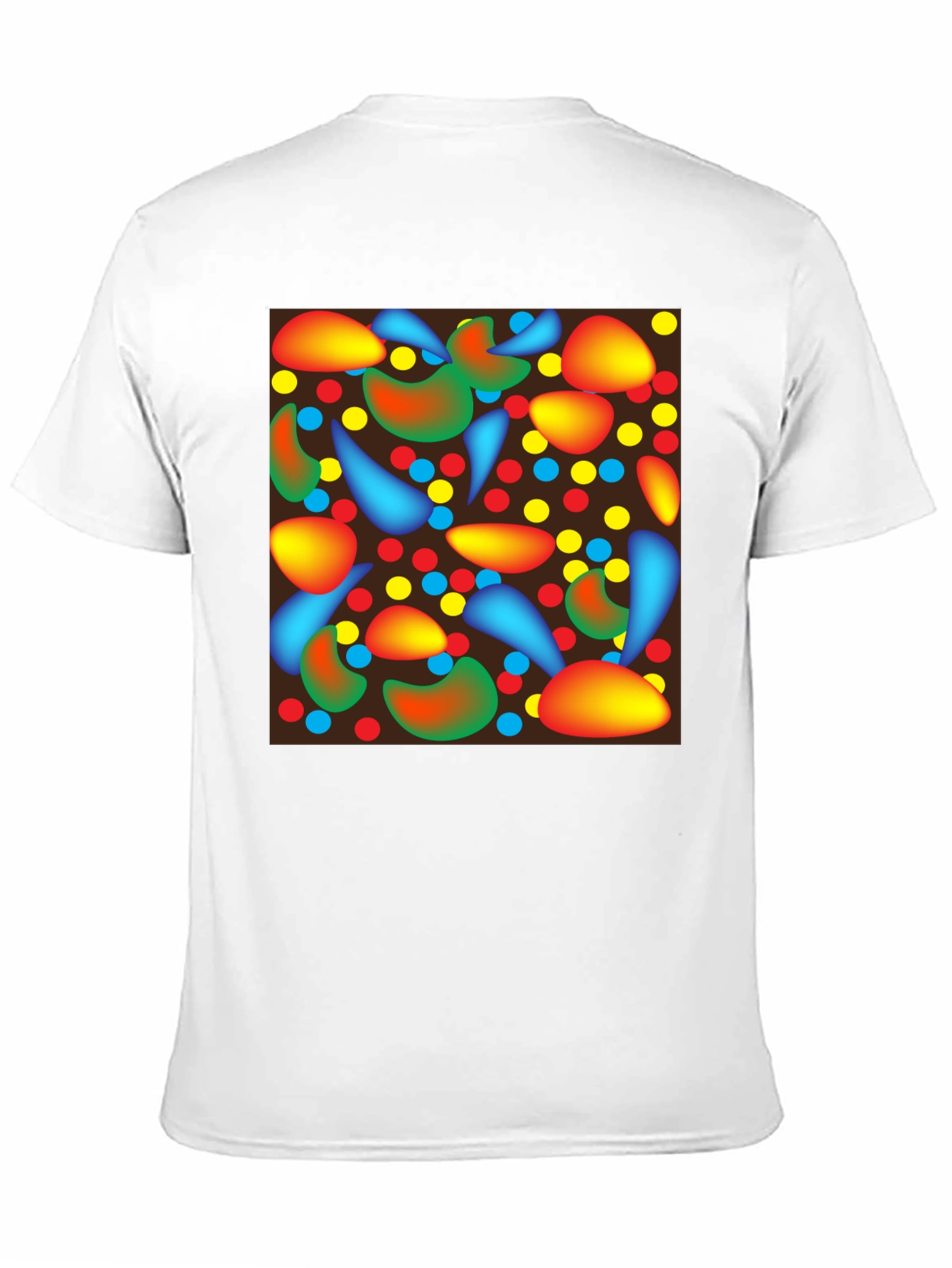 Abstract Pattern Black T-Shirt