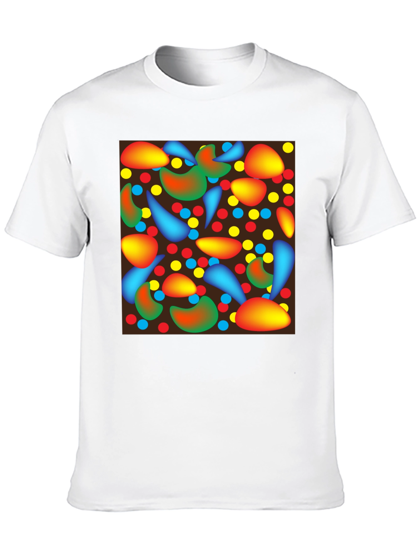 Abstract Pattern Black T-Shirt