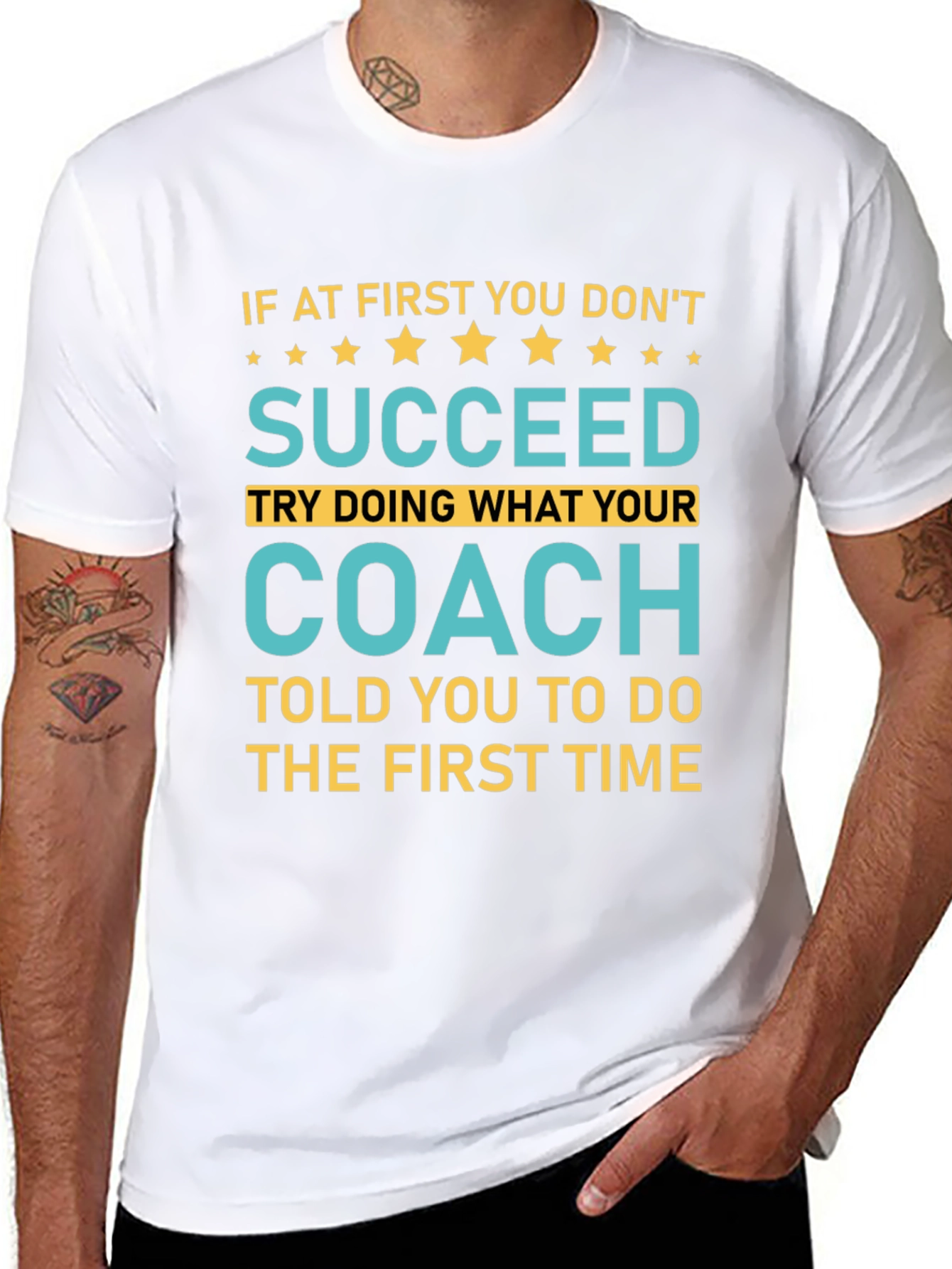 Succeed Coach Tee - First Time Right T-Shirt