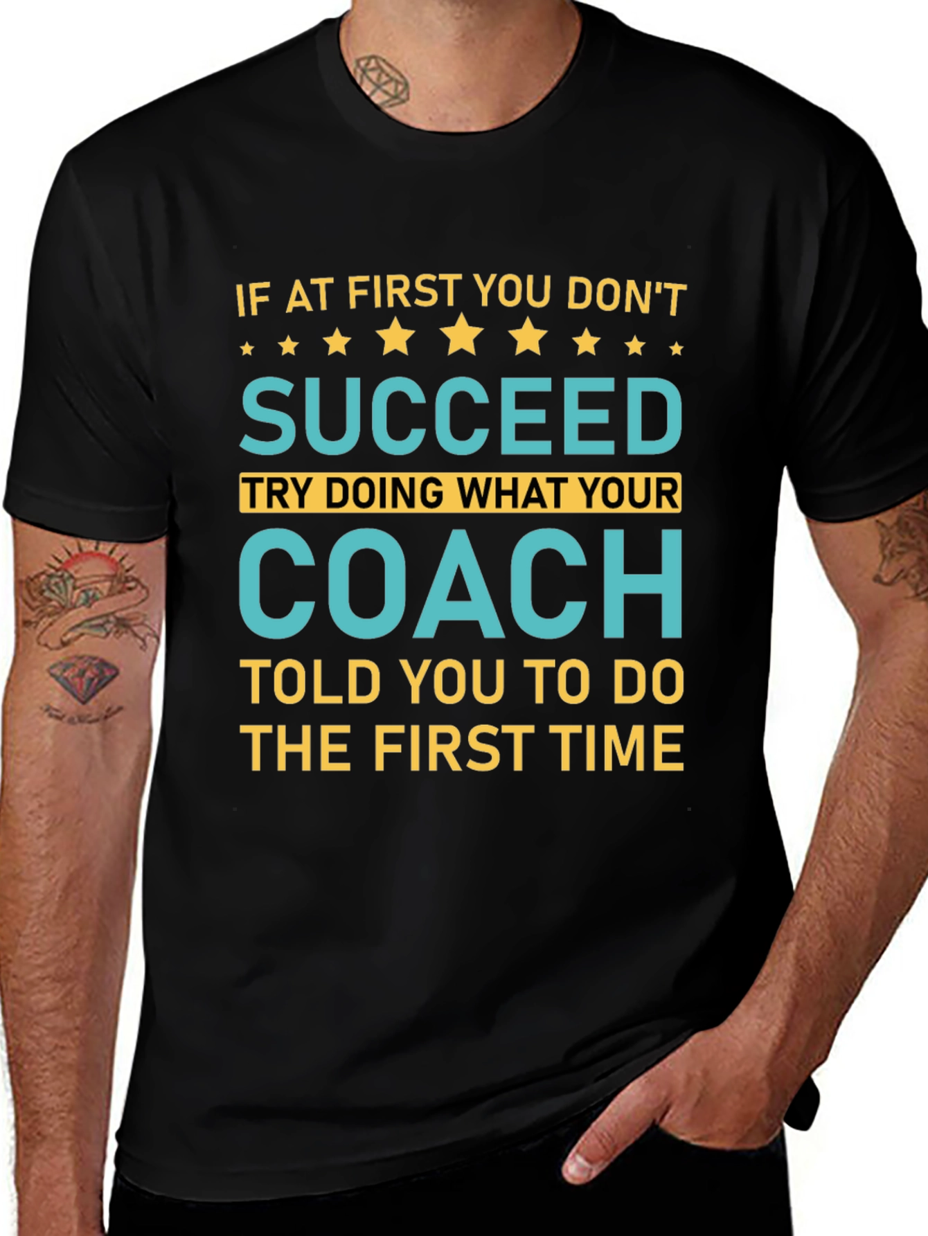 Succeed Coach Tee - First Time Right T-Shirt