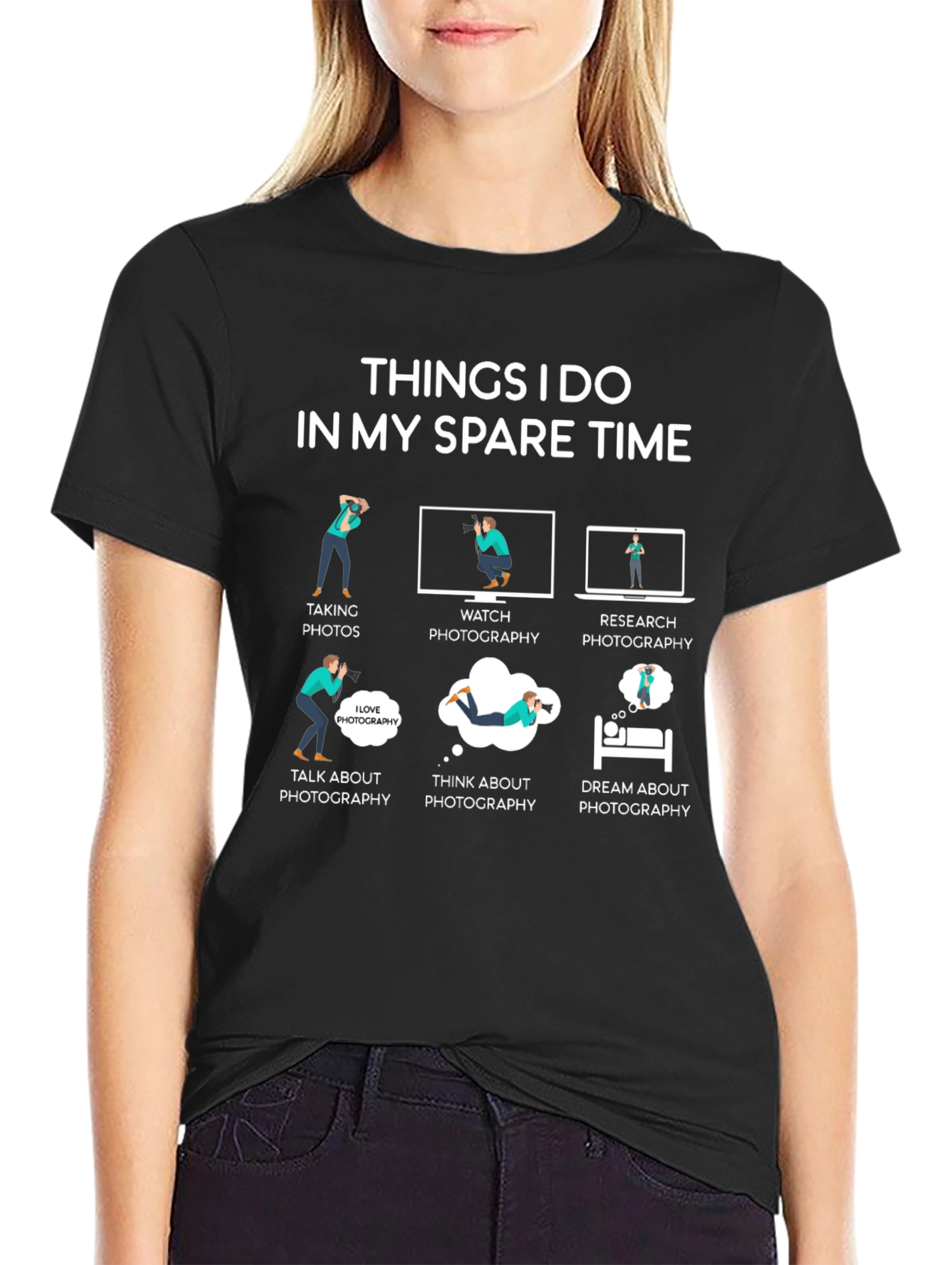 Photographers Spare Time T-Shirt - Photography Hobby Tee