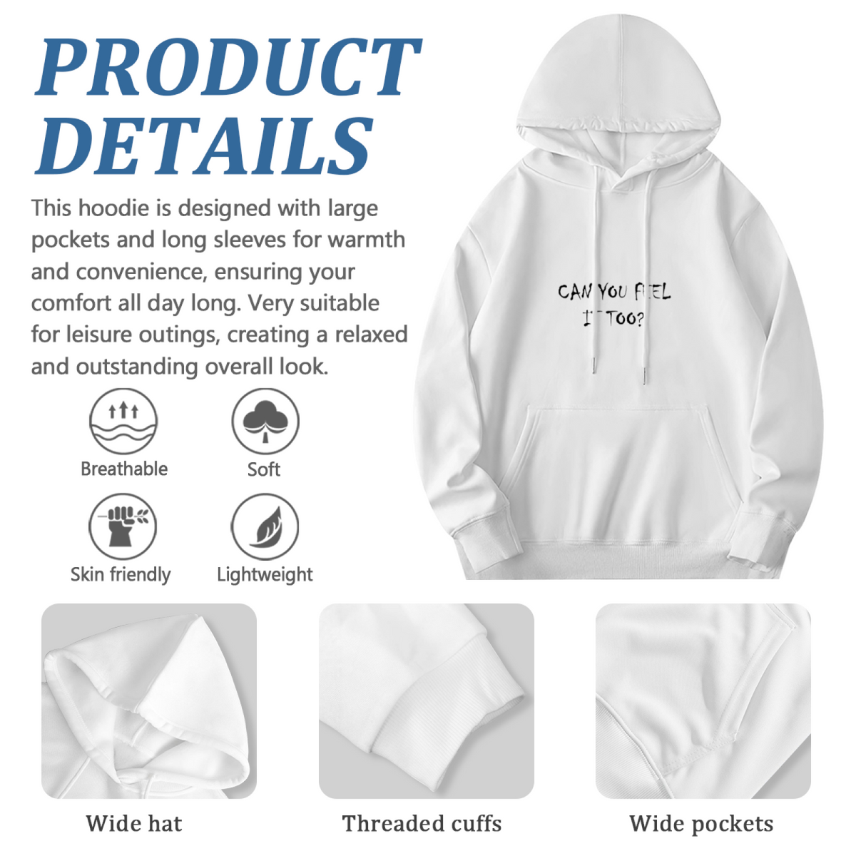Geometric Art Hoodie - Modern Pattern Pullover #0180