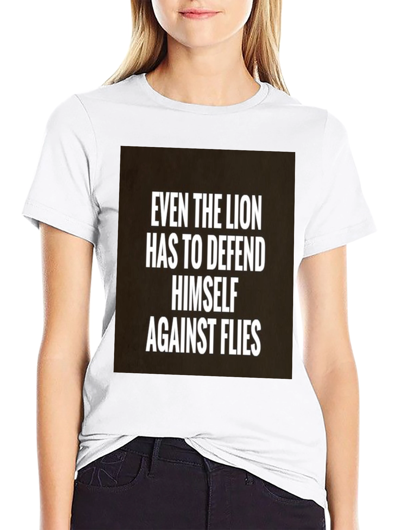 Lion Defense Black T-Shirt