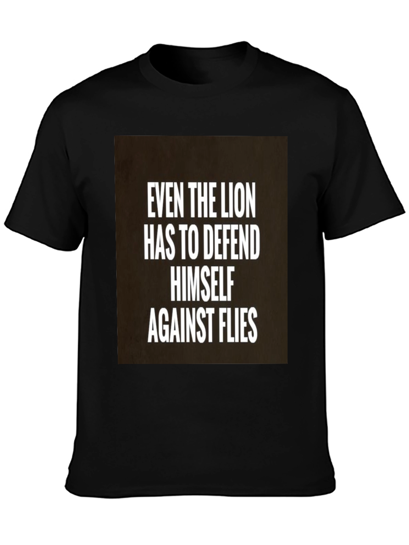 Lion Defense Black T-Shirt