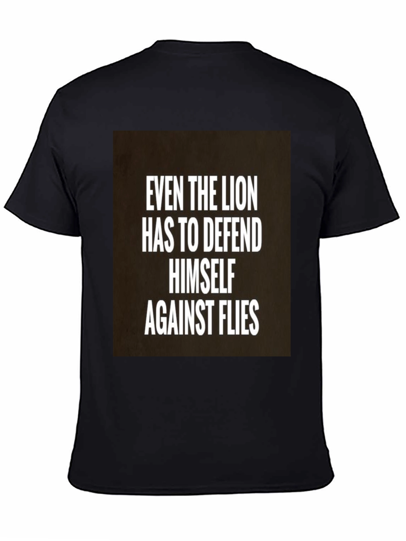 Lion Defense Black T-Shirt