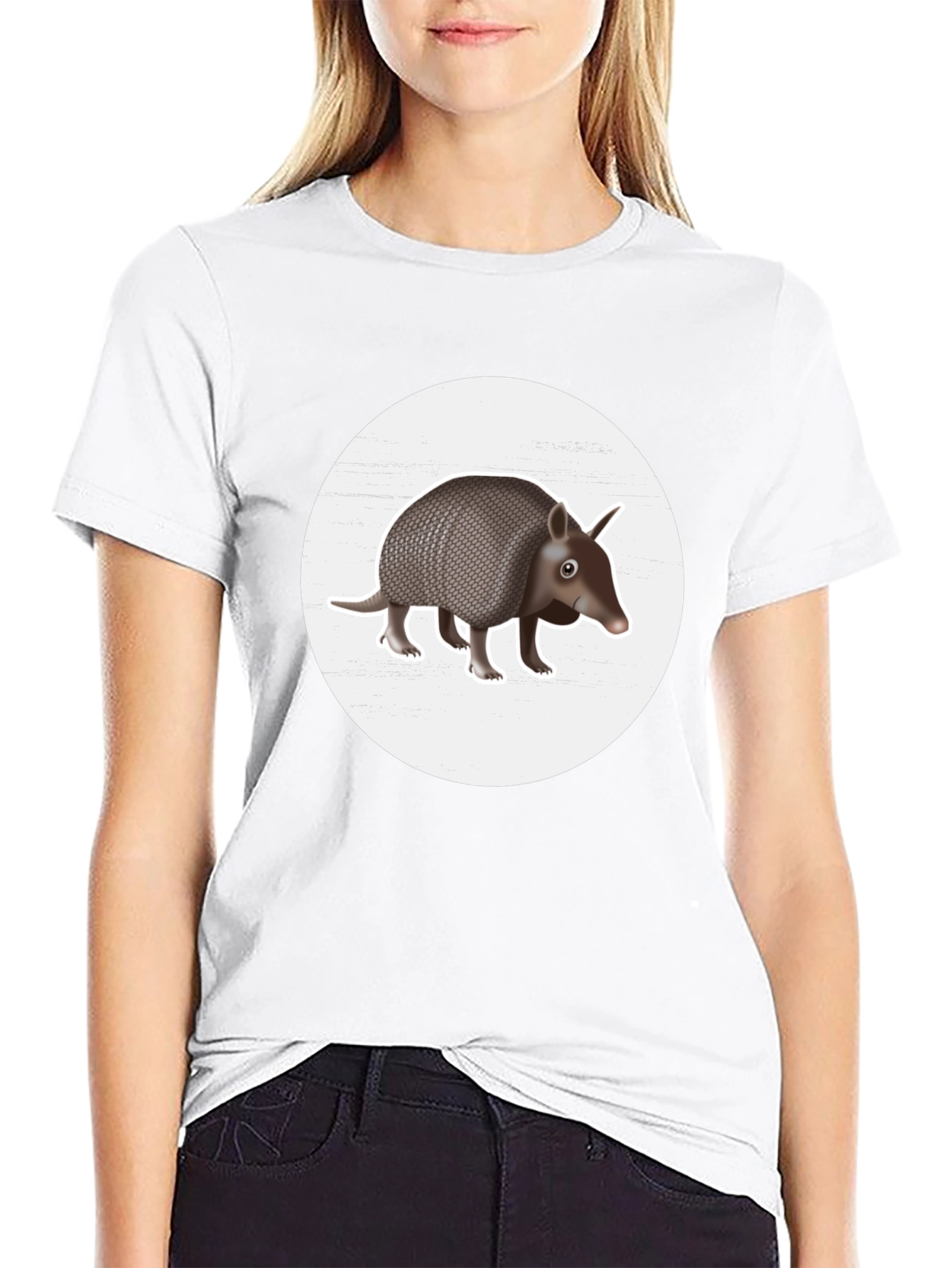 Armadillo Graphic Tee - Unique Wildlife Design