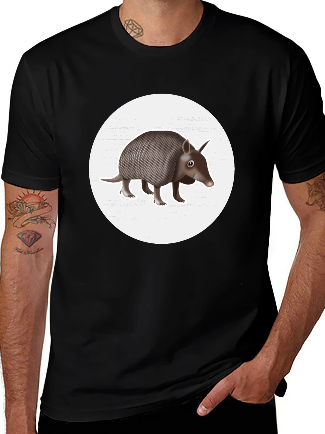 Armadillo Graphic Tee - Unique Wildlife Design