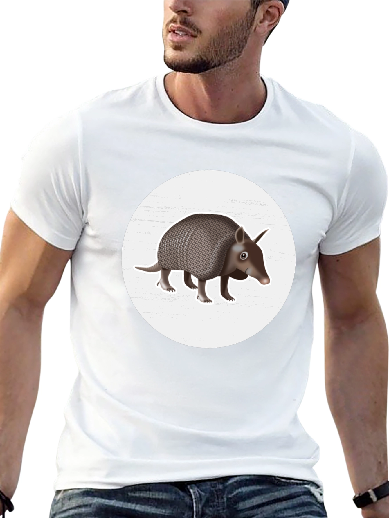 Armadillo Graphic Tee - Unique Wildlife Design