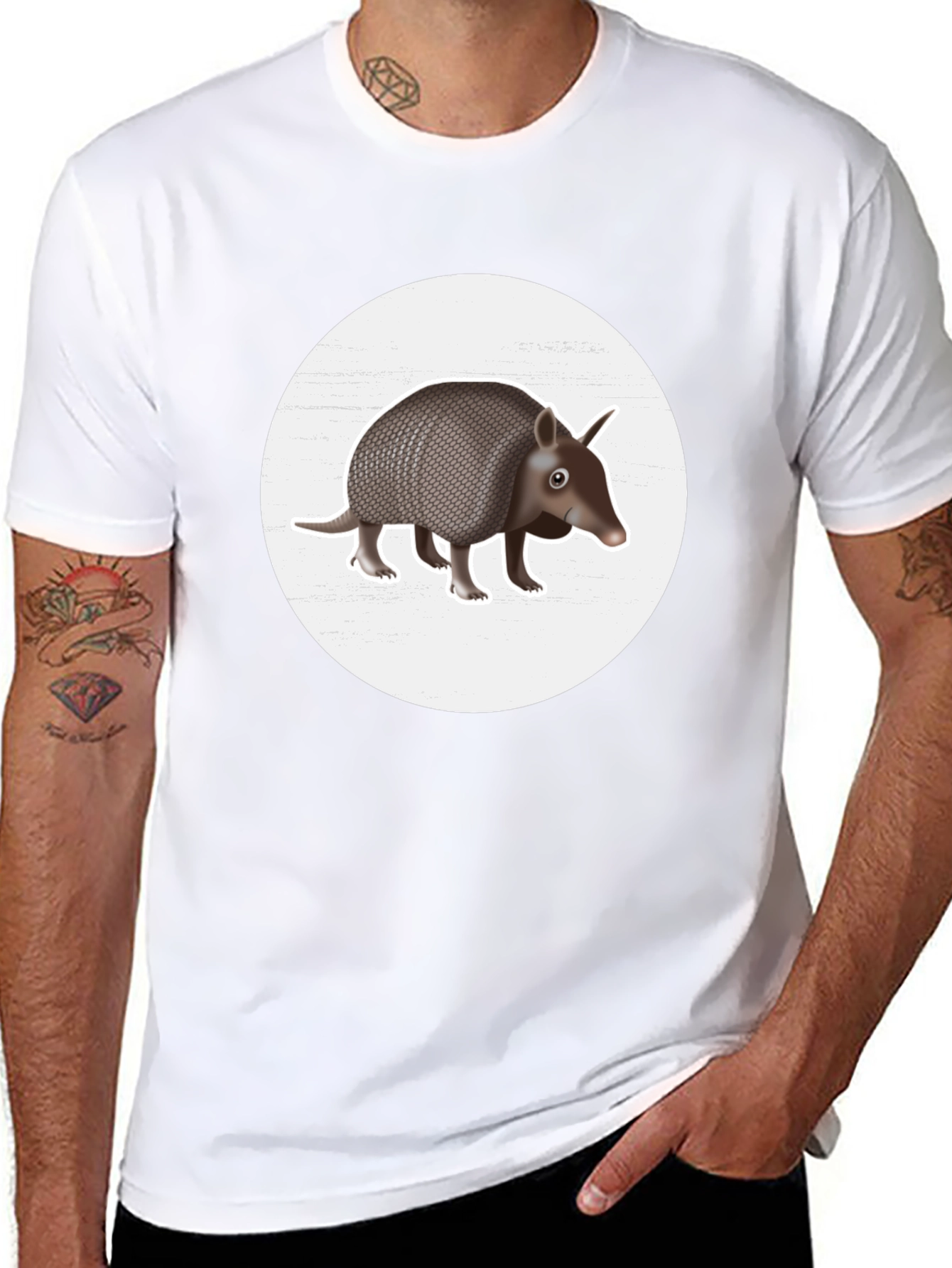 Armadillo Graphic Tee - Unique Wildlife Design