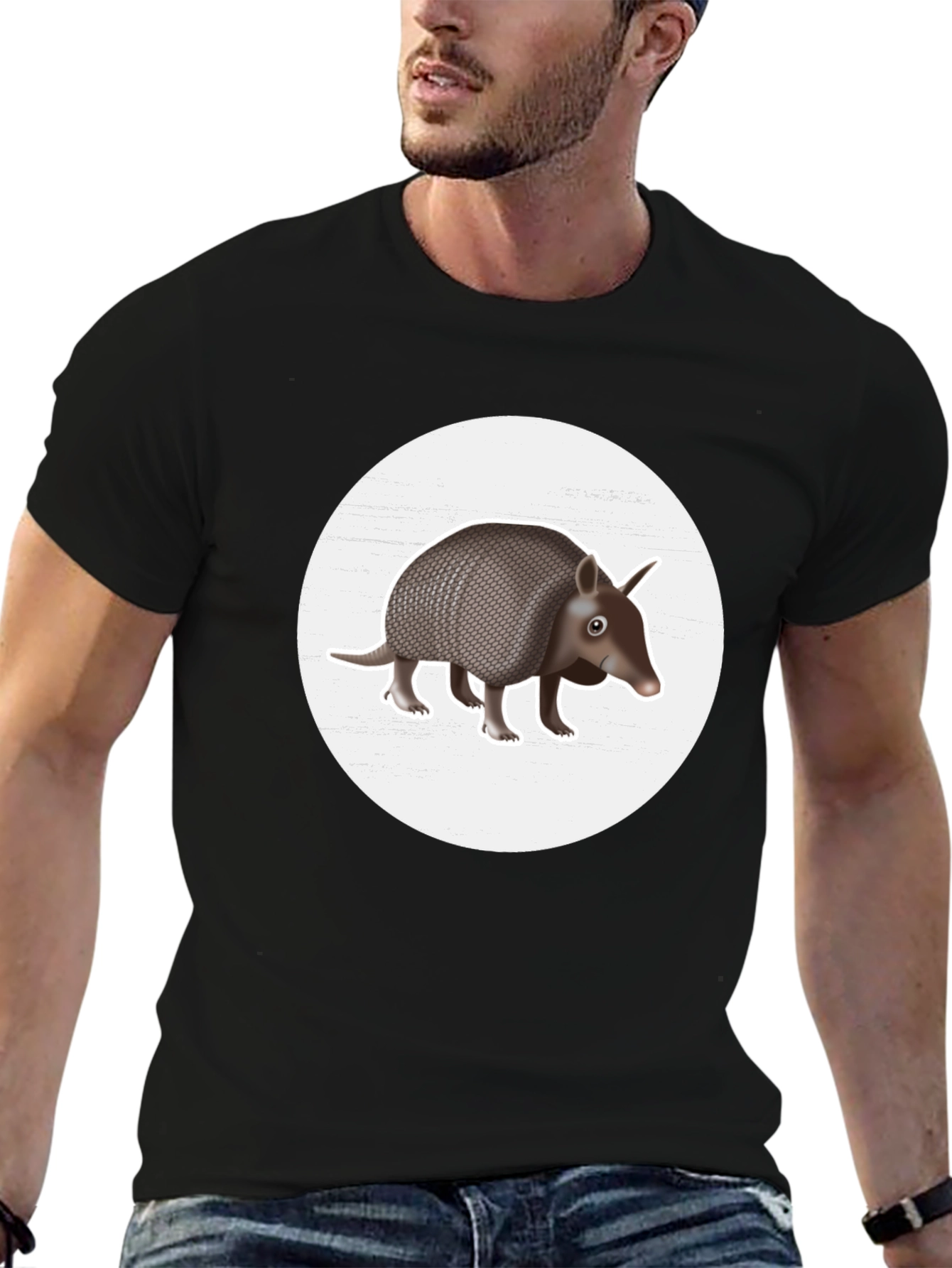 Armadillo Graphic Tee - Unique Wildlife Design