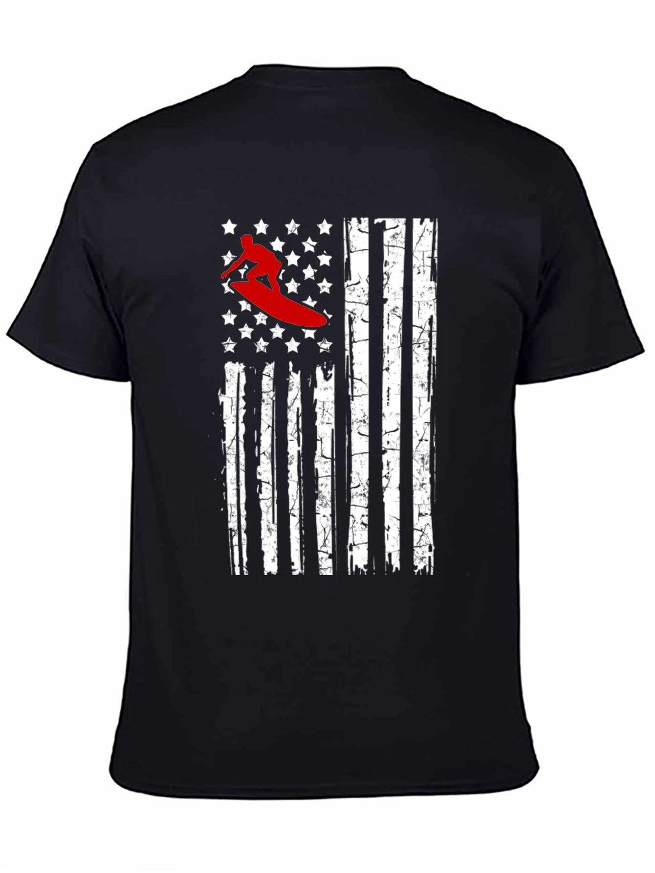 Surfer USA Flag Graphic T-Shirt