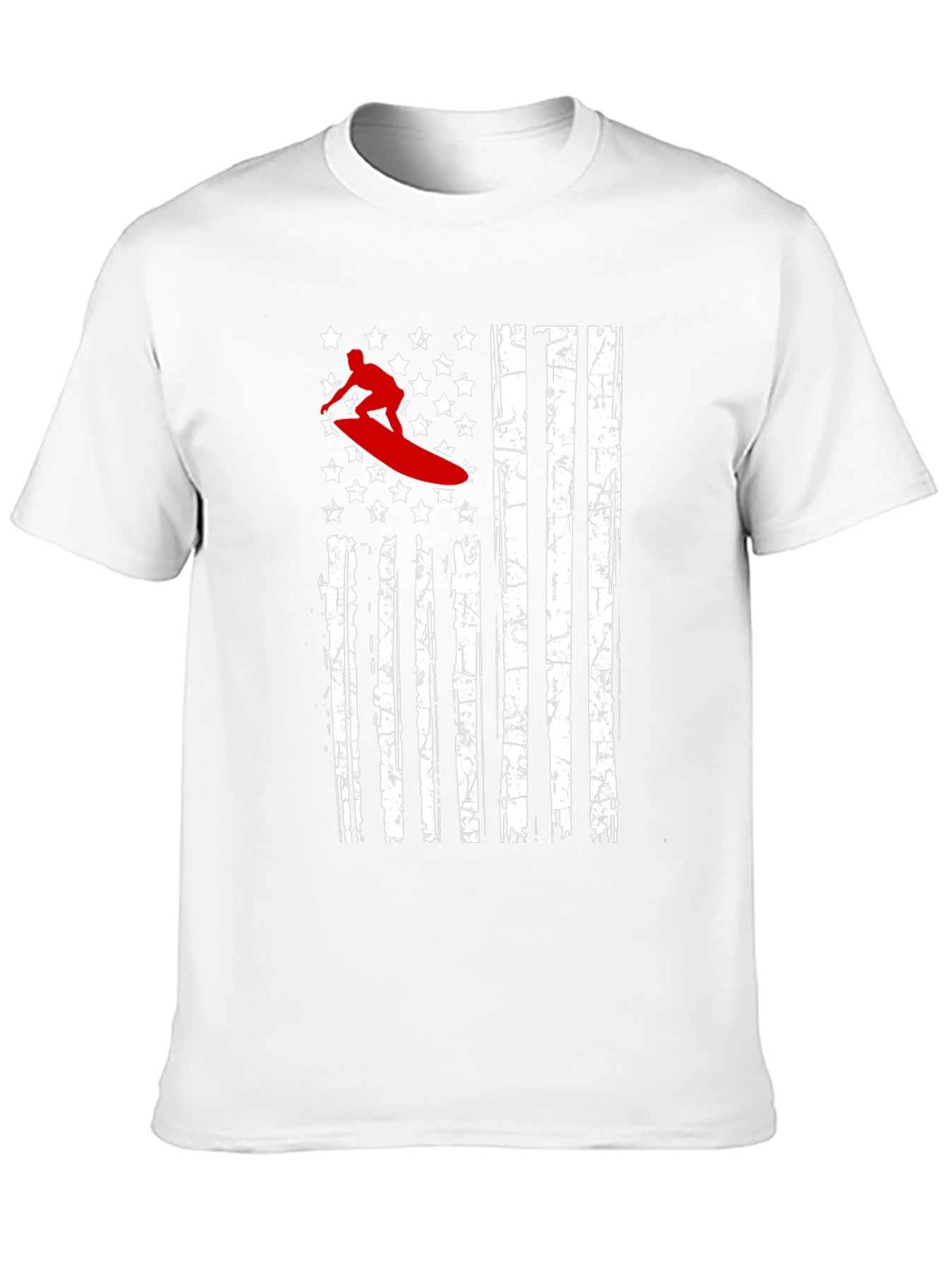 Surfer USA Flag Graphic T-Shirt