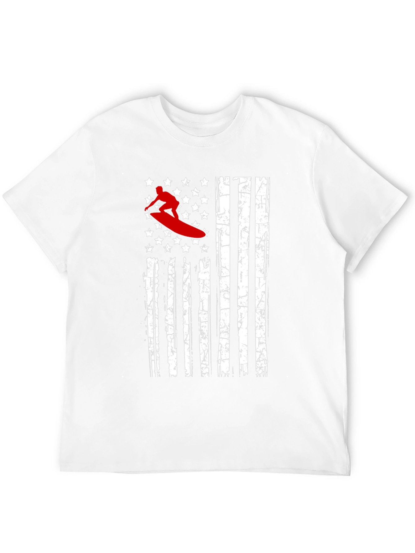 Surfer USA Flag Graphic T-Shirt