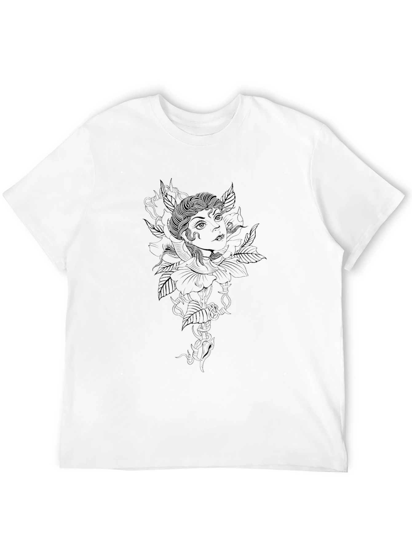 Graphic Print Crew Neck Tee