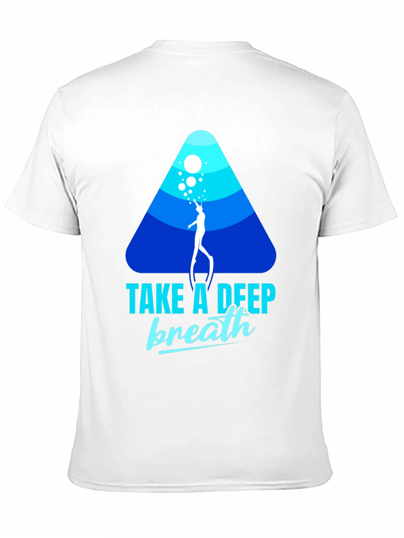 Diver Graphic Black T-Shirt - Take a Deep Breath