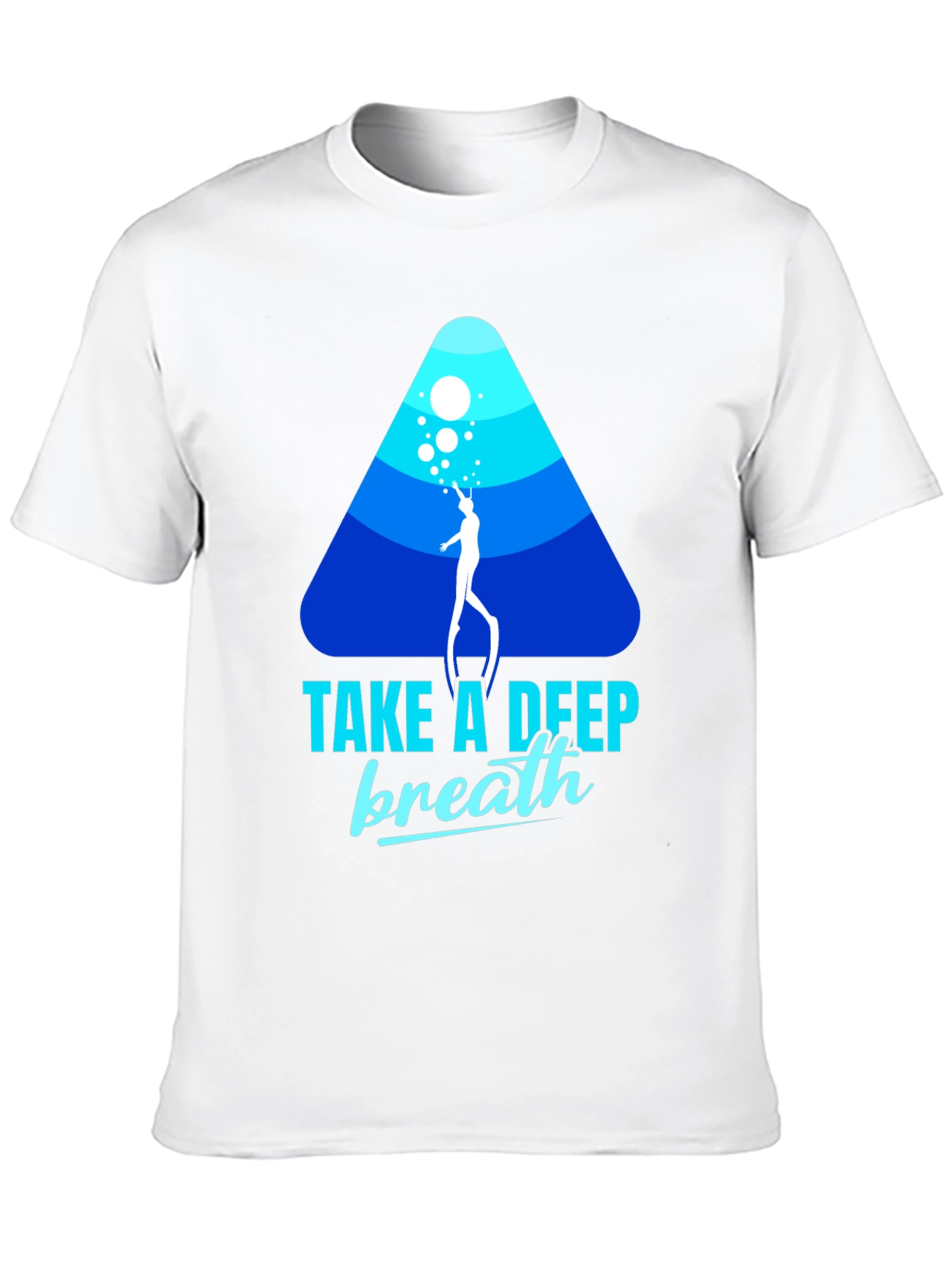 Diver Graphic Black T-Shirt - Take a Deep Breath