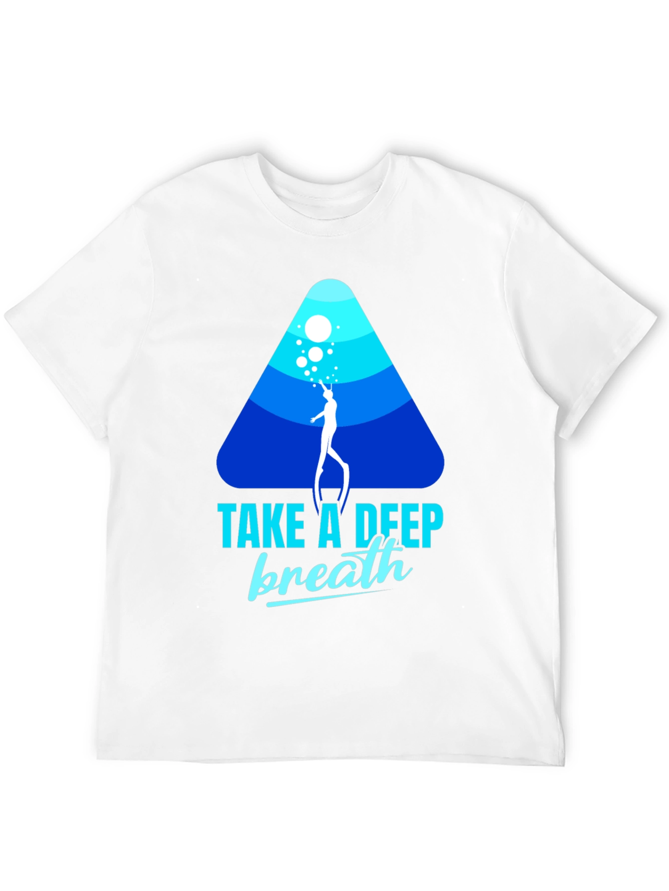 Diver Graphic Black T-Shirt - Take a Deep Breath
