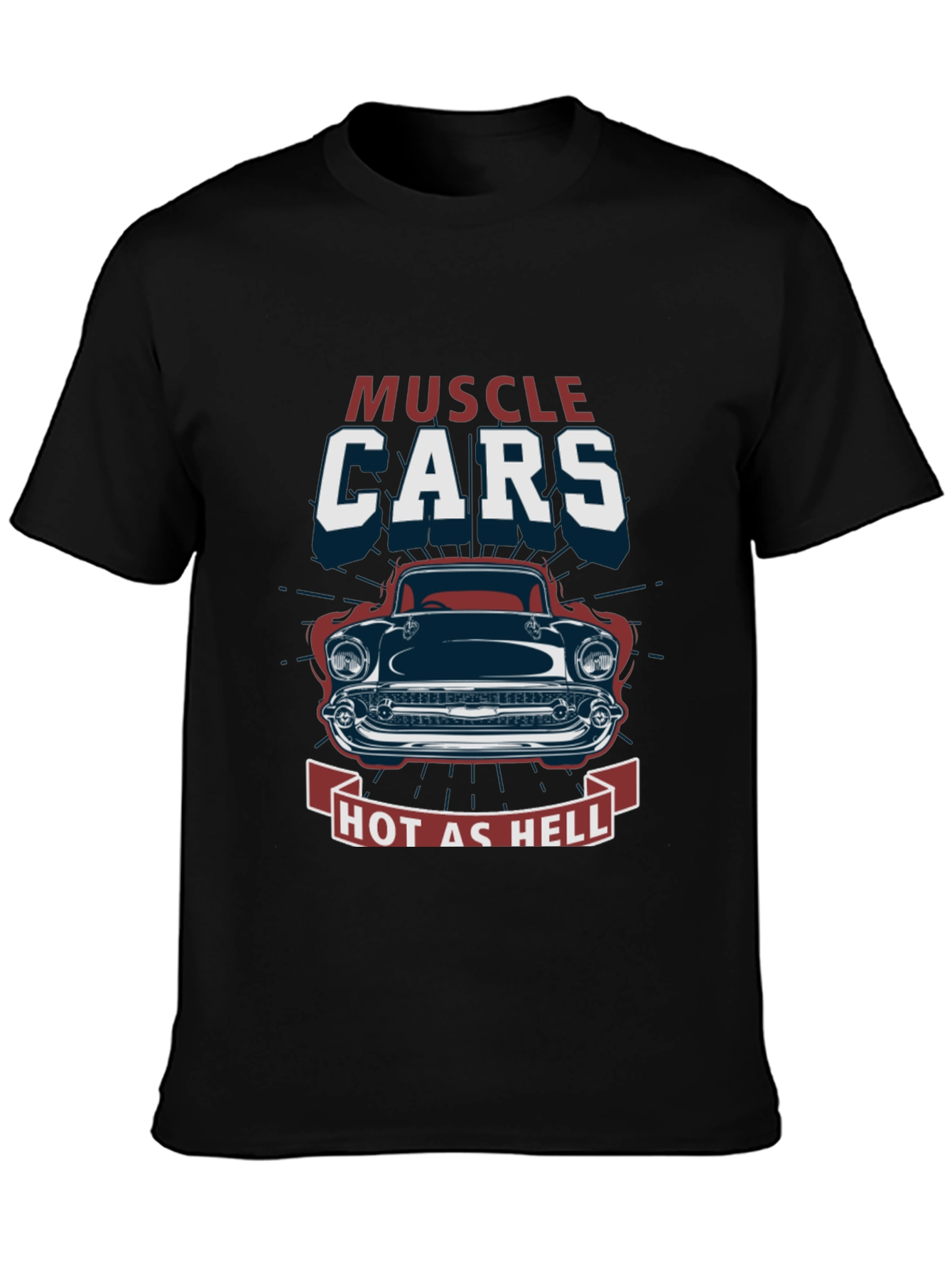 Muscle Cars Hot As Hell Graphic T-Shirt