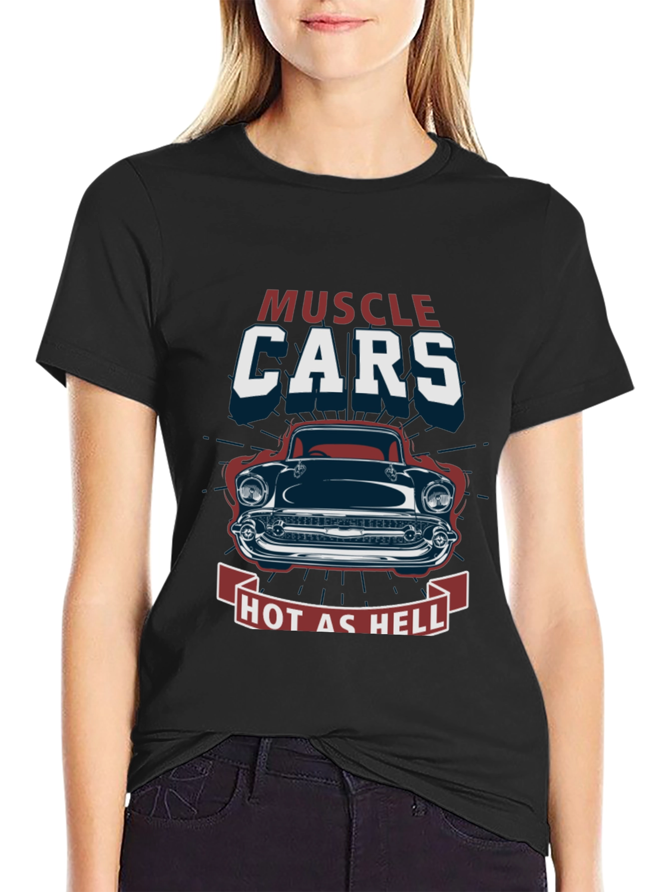 Muscle Cars Hot As Hell Graphic T-Shirt