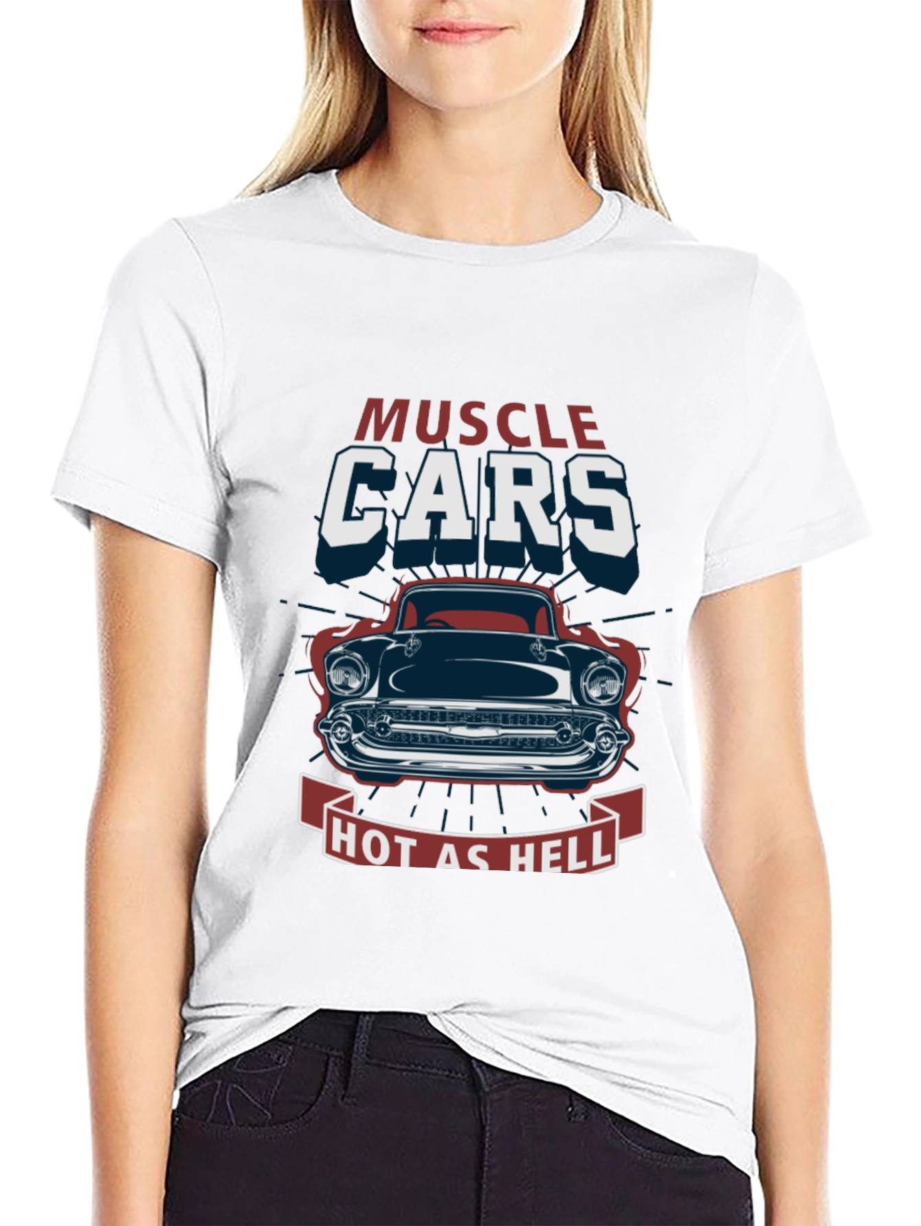 Muscle Cars Hot As Hell Graphic T-Shirt