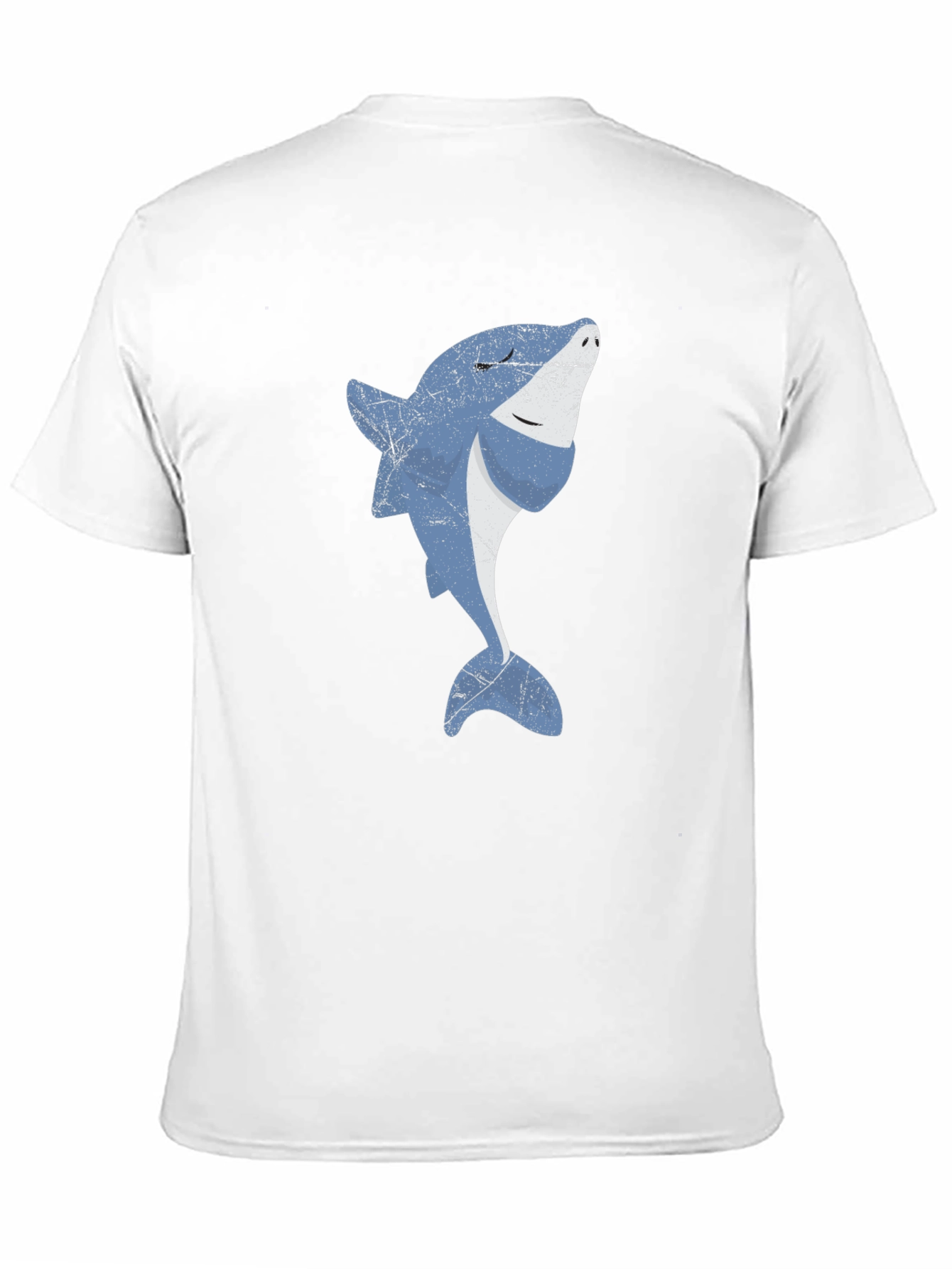 Cool Shark Graphic Print Black T-Shirt