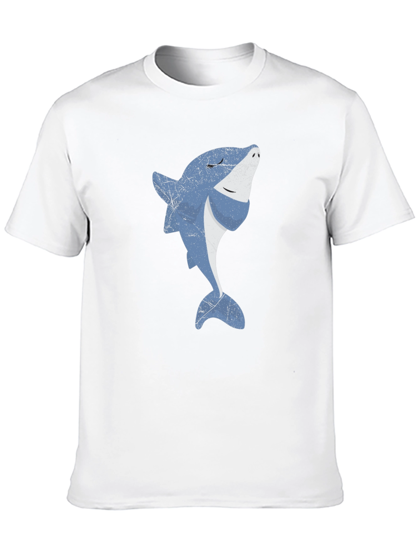 Cool Shark Graphic Print Black T-Shirt