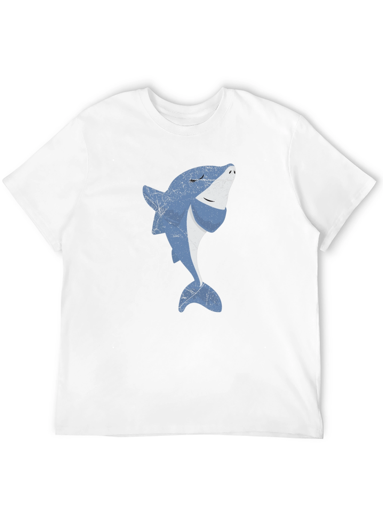 Cool Shark Graphic Print Black T-Shirt