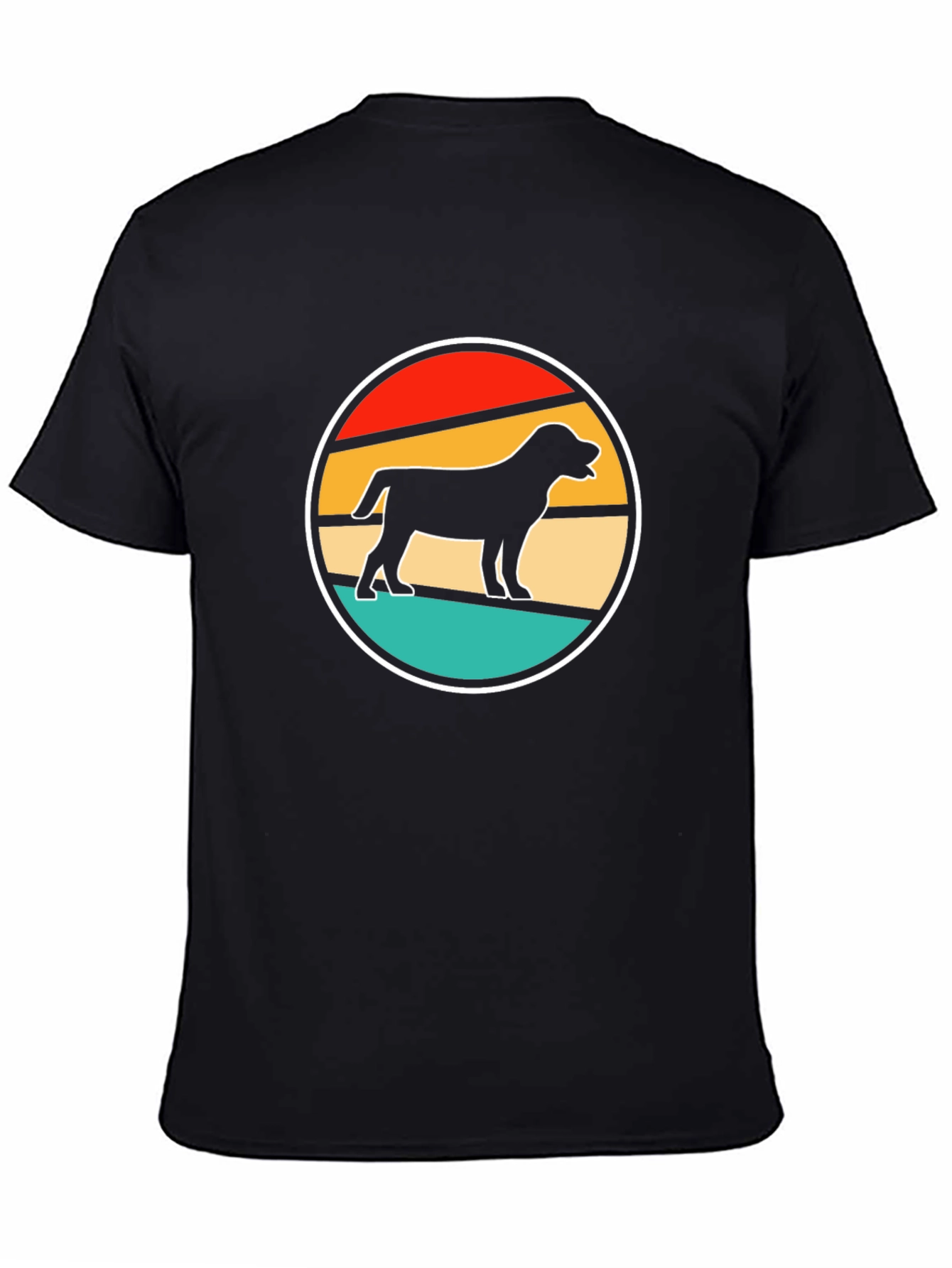 Retro Rottweiler Silhouette T-Shirt