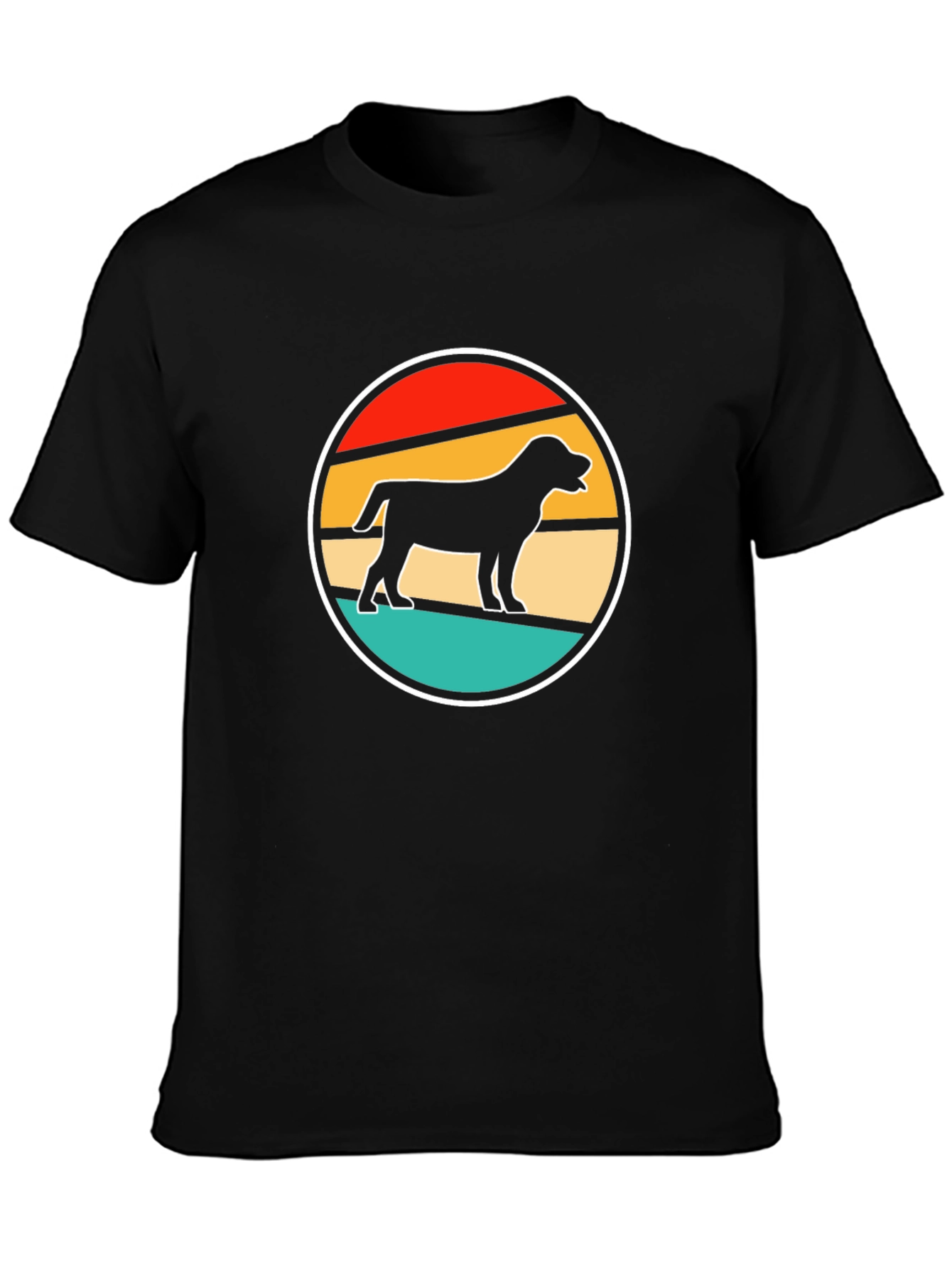 Retro Rottweiler Silhouette T-Shirt