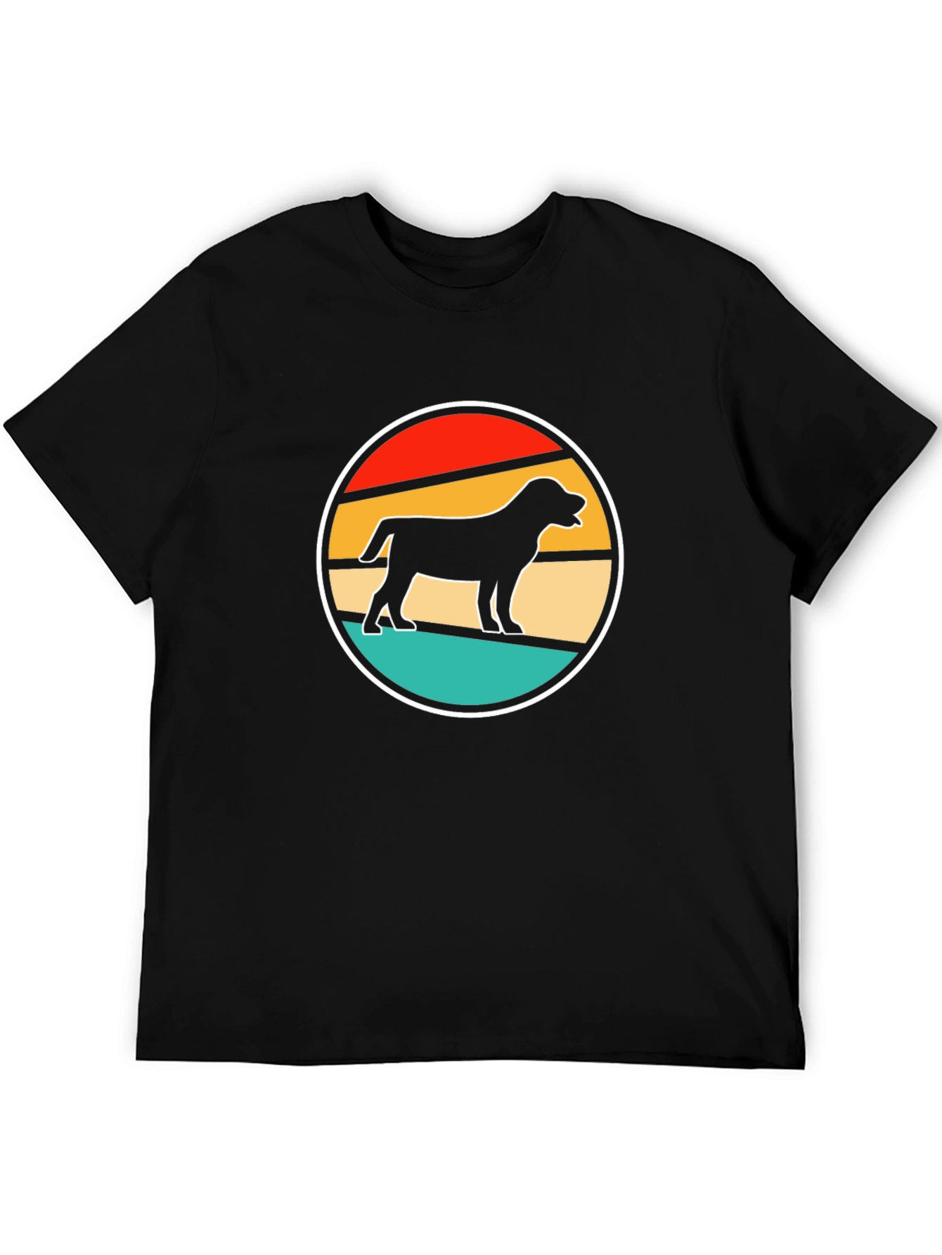 Retro Rottweiler Silhouette T-Shirt