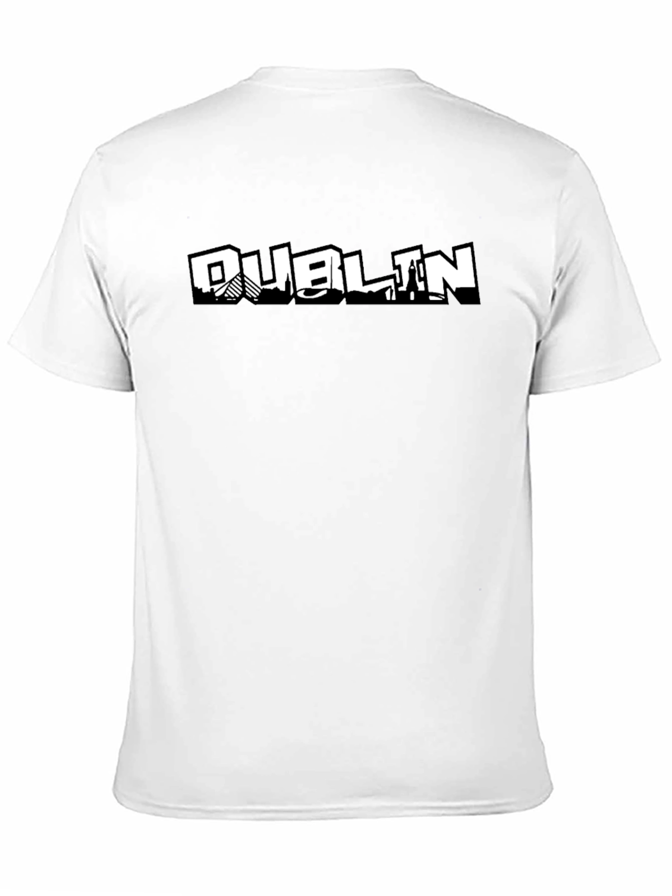 Dublin Cityscape Black Graphic T-Shirt