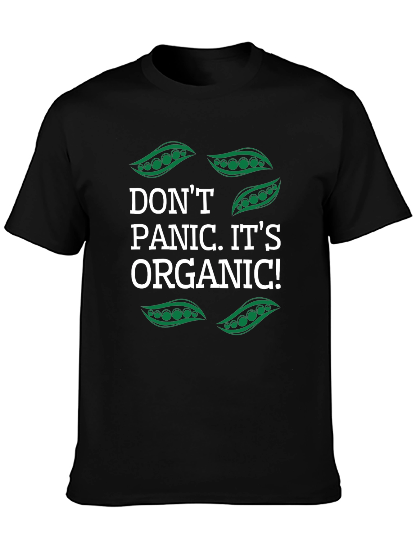 Dont Panic Its Organic Funny Vegan T-Shirt