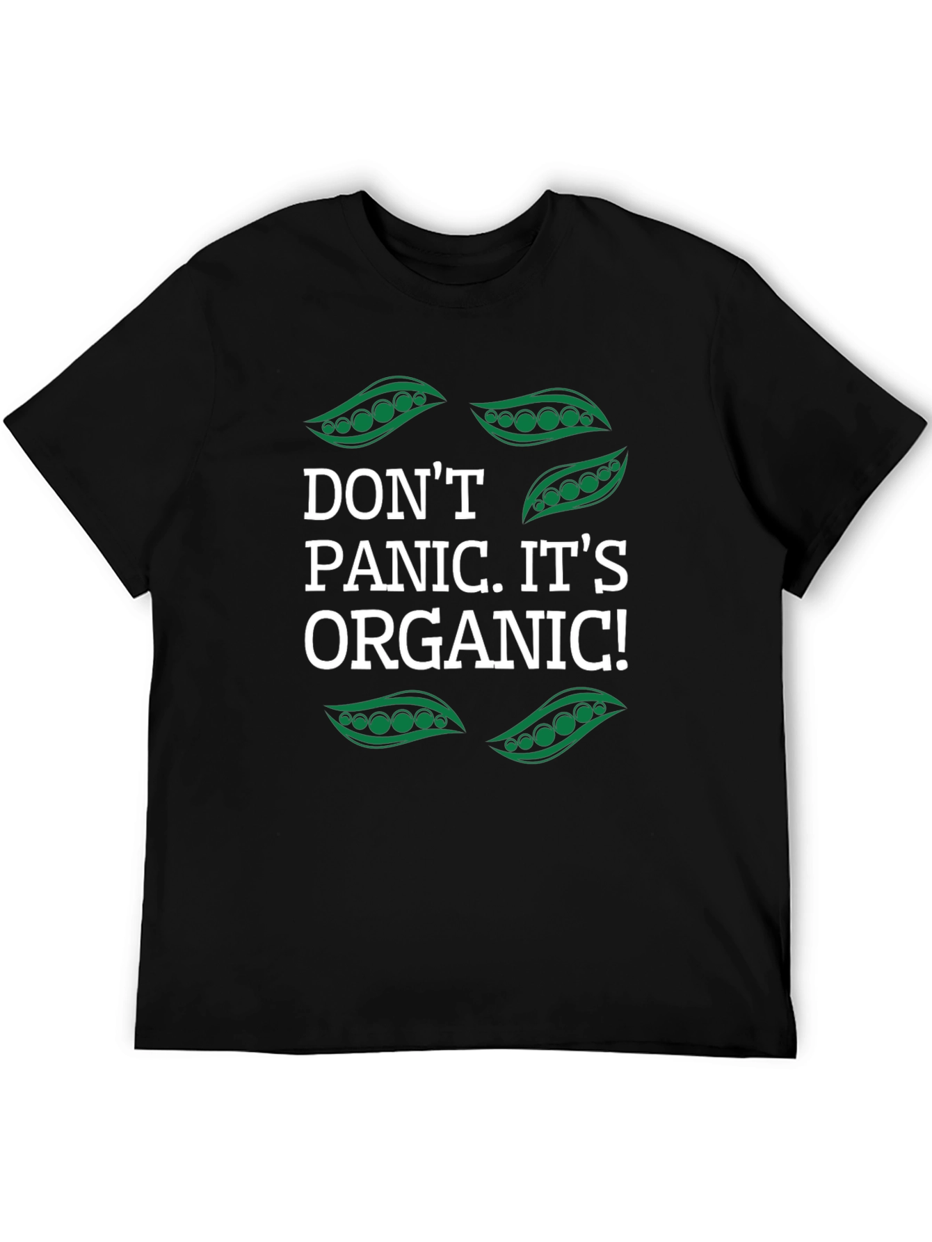 Dont Panic Its Organic Funny Vegan T-Shirt