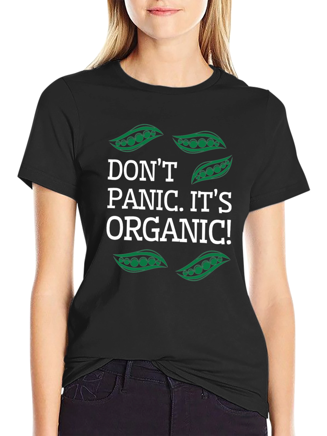 Dont Panic Its Organic Funny Vegan T-Shirt
