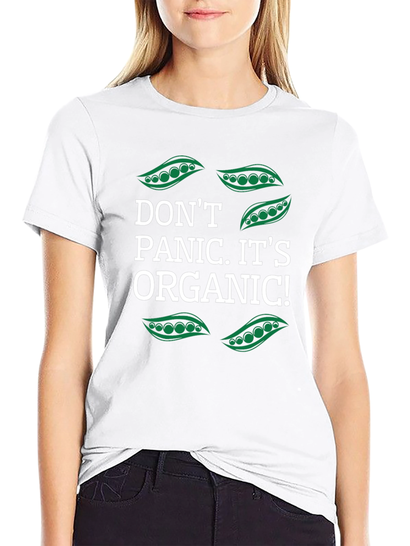 Dont Panic Its Organic Funny Vegan T-Shirt