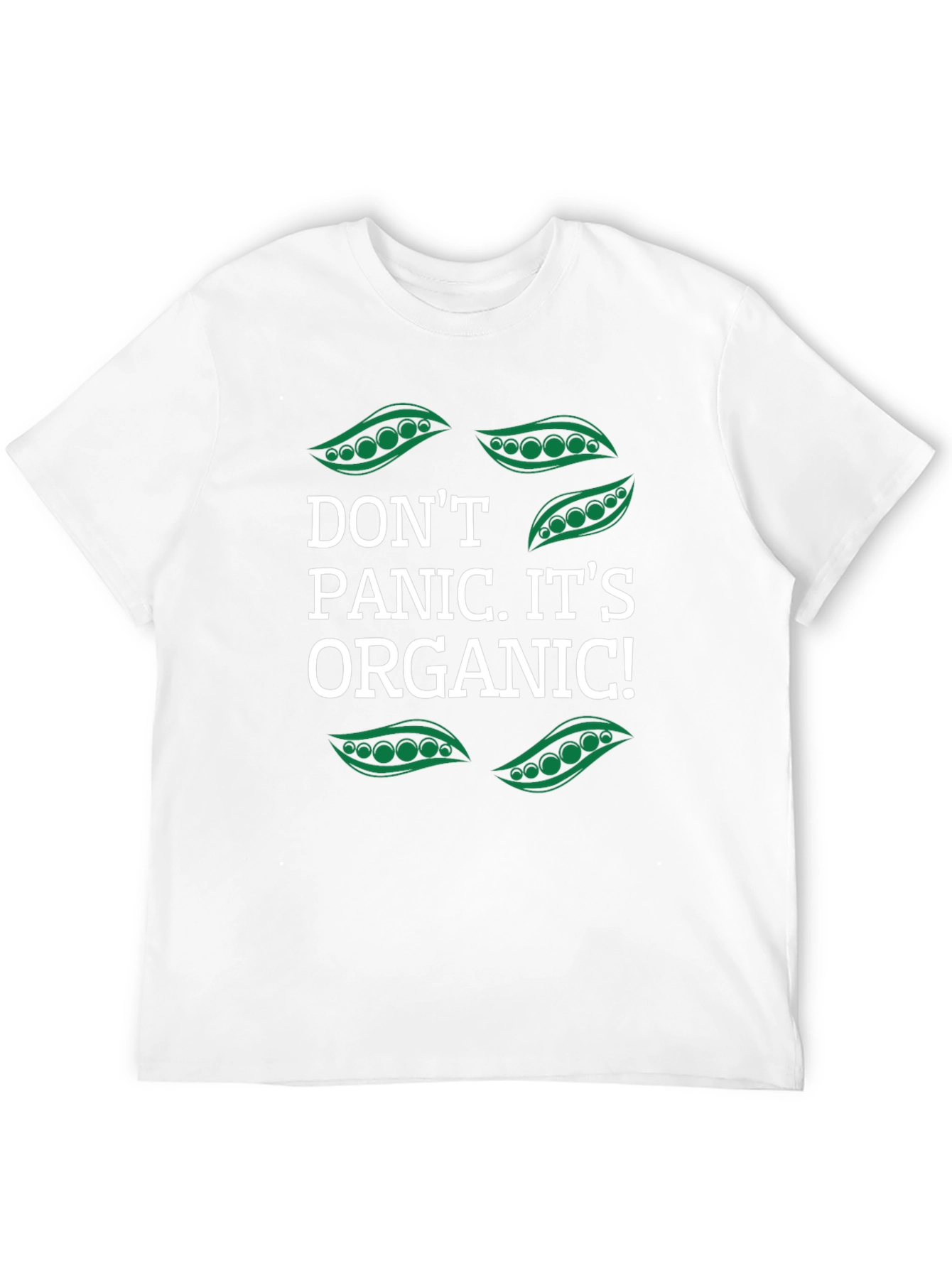 Dont Panic Its Organic Funny Vegan T-Shirt