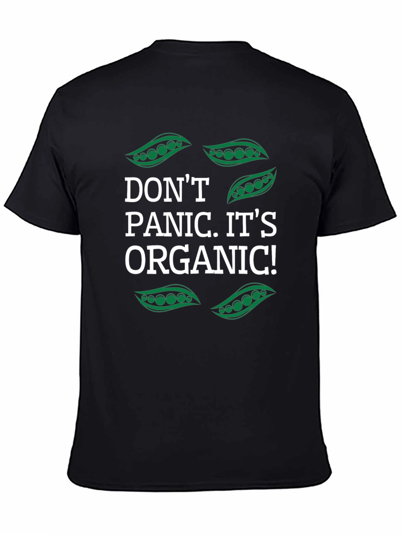 Dont Panic Its Organic Funny Vegan T-Shirt