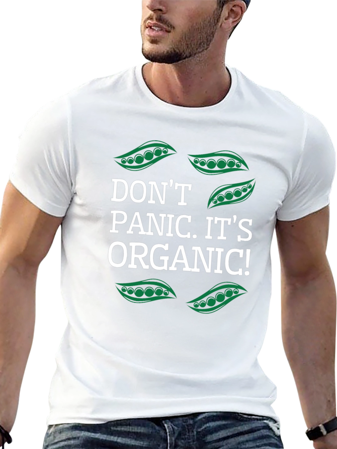 Dont Panic Its Organic Funny Vegan T-Shirt