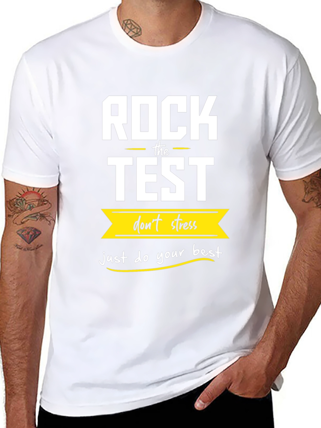 Rock The Test T-Shirt: Dont Stress Do Your Best