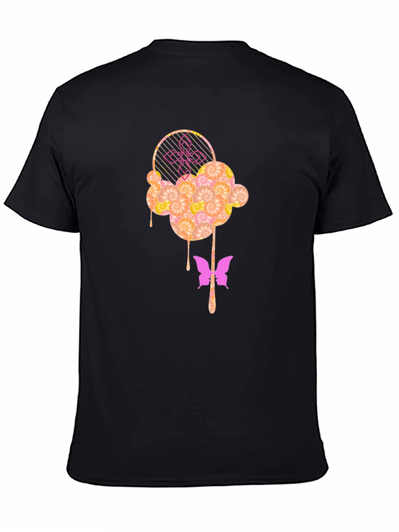 Abstract Butterfly Graphic T-Shirt