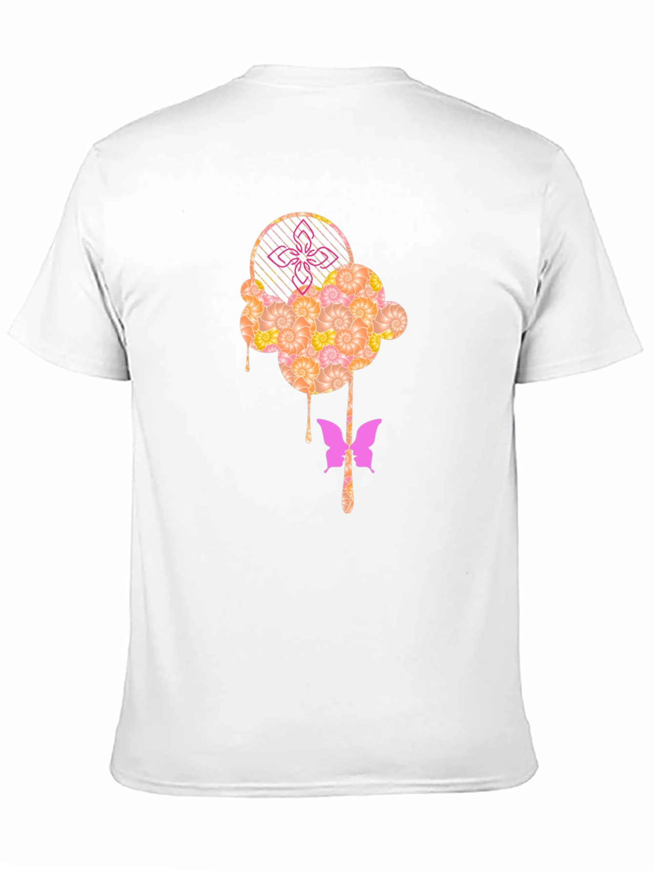Abstract Butterfly Graphic T-Shirt