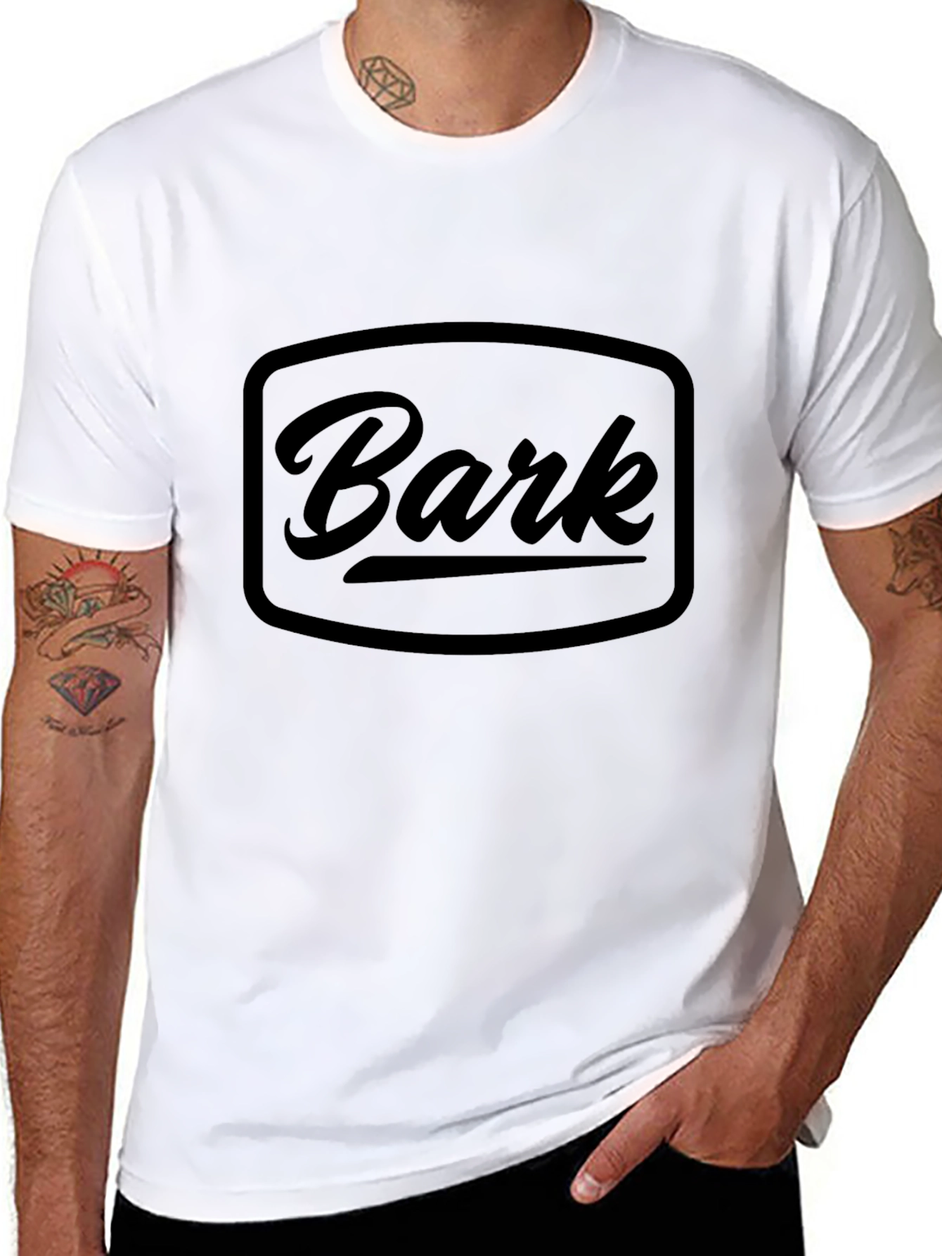 Bark Logo Graphic T-Shirt - Mens Crew Neck Tee
