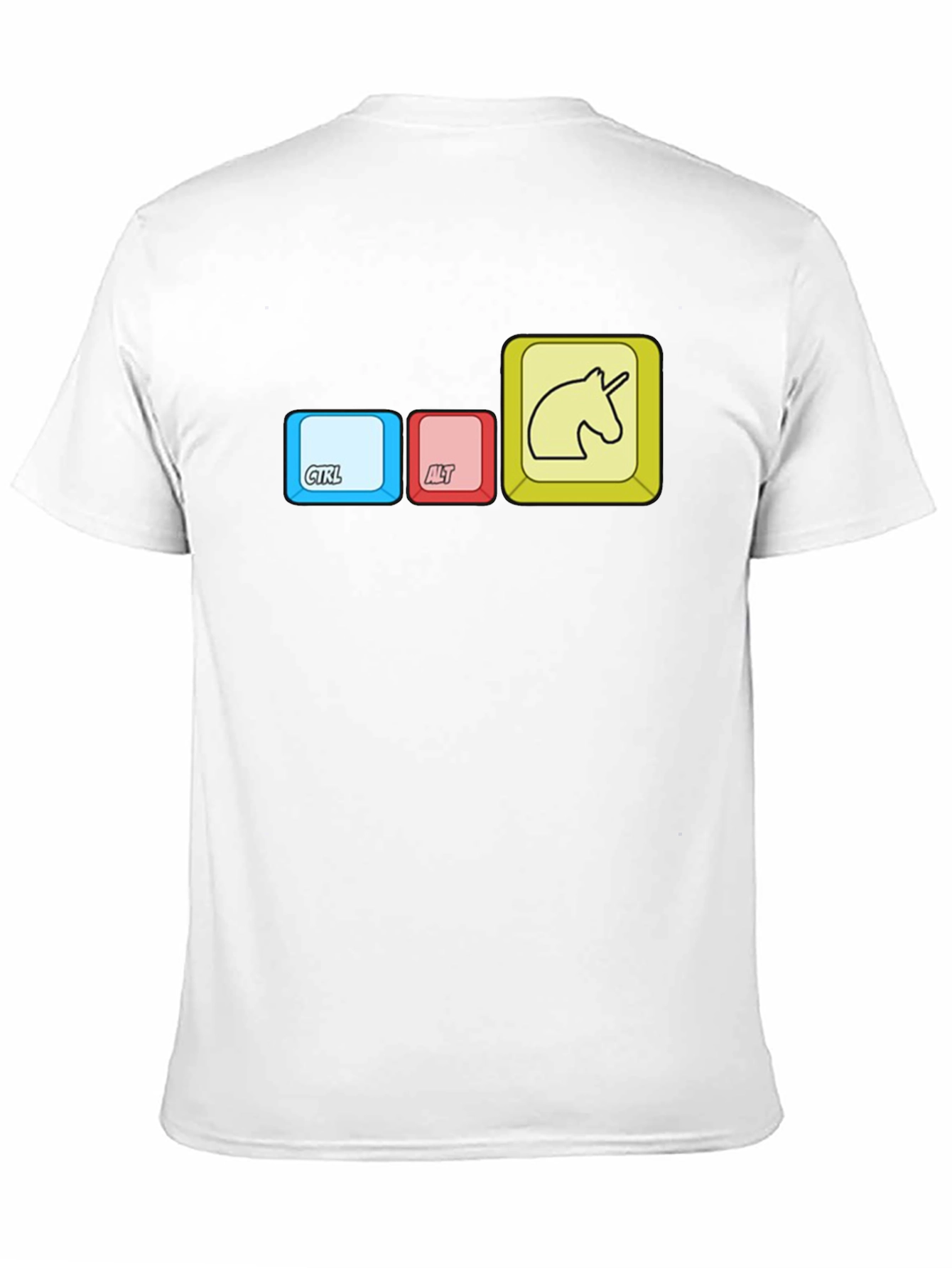 Ctrl+Alt+Unicorn Black Graphic Tee