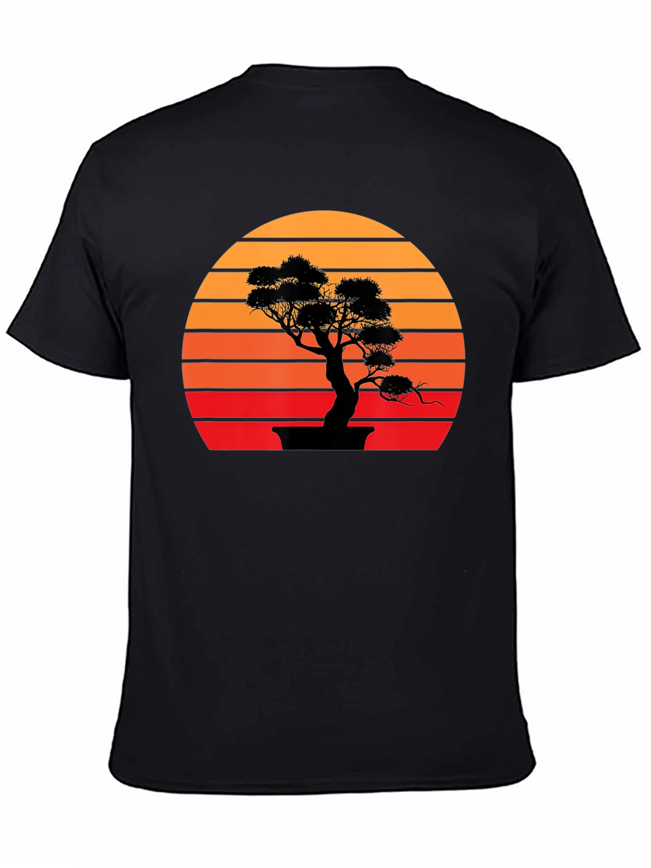 Bonsai Sunset Graphic Tee - Stylish Casual Wear